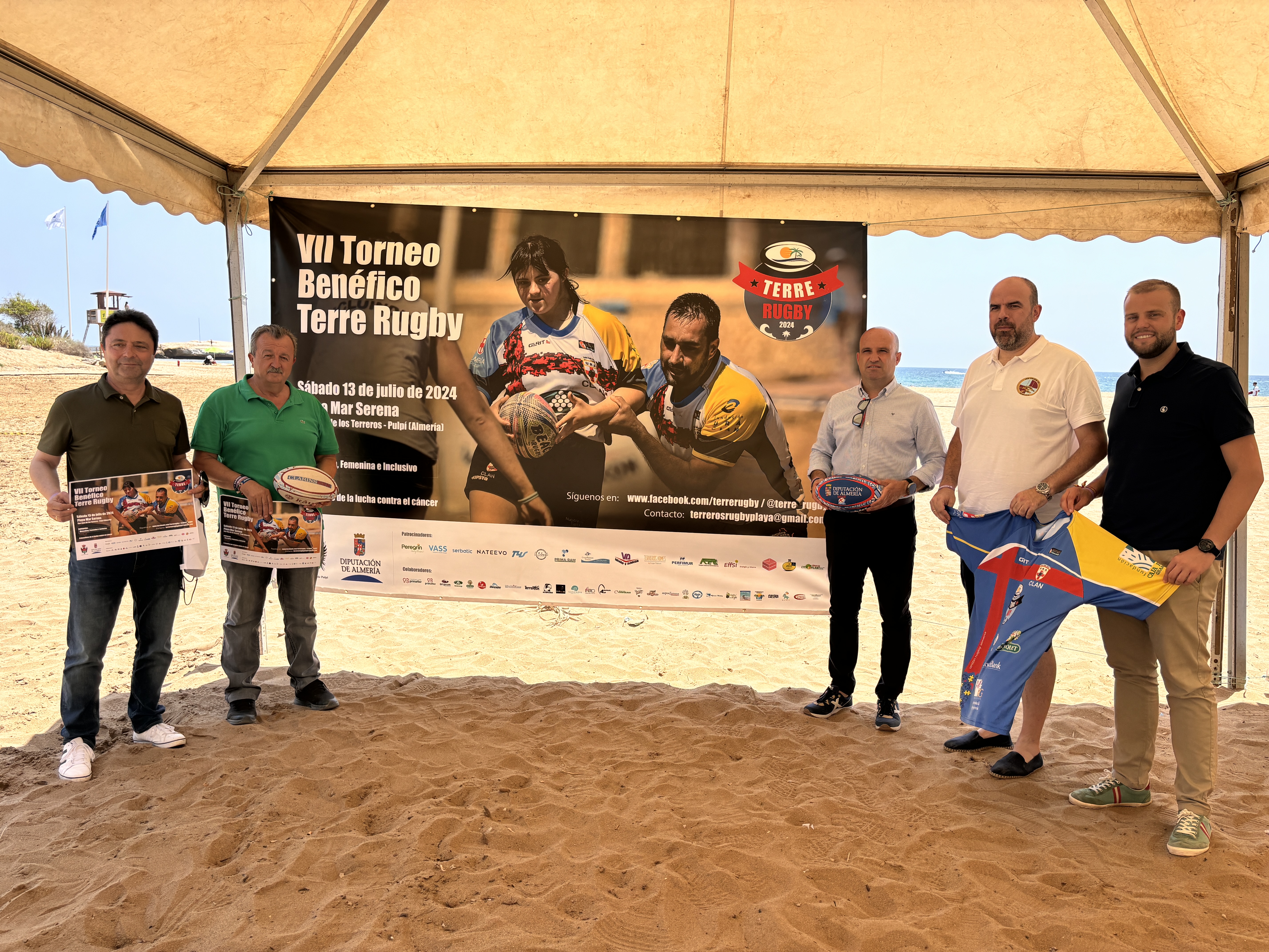 Llega TERRERUGBY 2024,  el torneo de rugby playa más solidario e inclusivo de Almería 